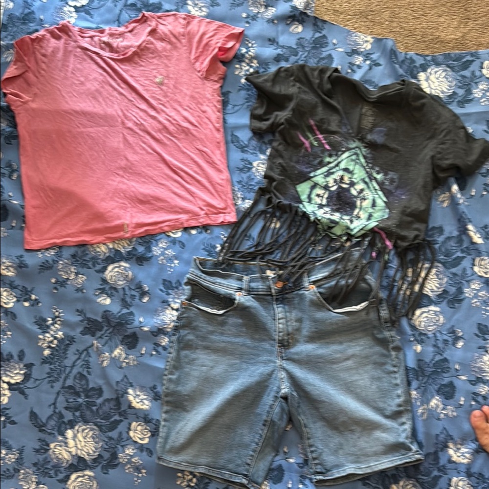Pink and Black Kids T-Shirts Set